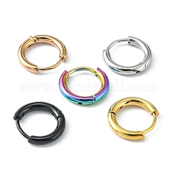5 пара сережек-колец Huggie Hoop из нержавеющей стали 304 двух цветов EJEW-YW0001-06