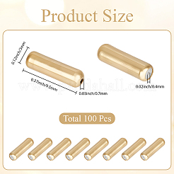 100 Stück Messing-Stiftendkappen&nbsp;FIND-SC0021-13G