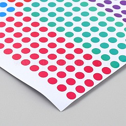 Плоские круглые самоклеящиеся наклейки&nbsp;STIC-WH20002-36A-37