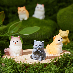 18 шт. 18 стиля украшения в форме кошки из смолы&nbsp;AJEW-FH0006-33