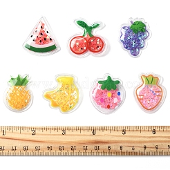 28 шт. 7 стиля прозрачных пластиковых кабошонов из ПВХ PVC-FS0001-04