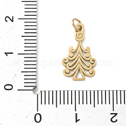 Подвески из нержавеющей стали 304 на рождественскую тематику&nbsp;LS-STAS-Z164-02G-01