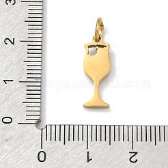 Anhänger aus 304 Edelstahl mit Mikropflaster und klaren Zirkonia&nbsp;STAS-Z189-10G-02