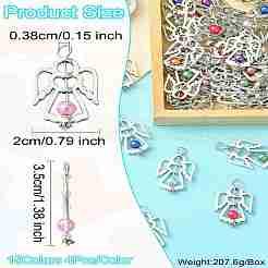 60шт 15 цвета акриловые подвески&nbsp;PALLOY-CJ00097