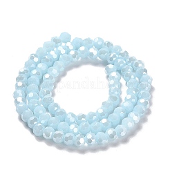 Гальванические непрозрачные стеклянные бусины EGLA-A035-P4mm-A10