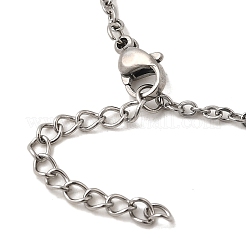 Подвеска в виде рождественской елки из алюминия и зеленого стекла NJEW-JN05423