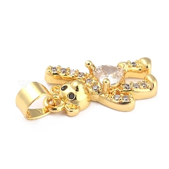 Латунные подвески с фианитами ZIRC-J025-81G