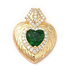 Подвески из латуни и страз KK-H438-07G-01