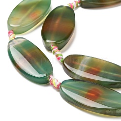 Натуральный полосатый агат / полосатые агатовые бусы G-L544-033