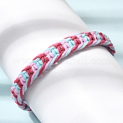 Bracelets d'amitié tressés en cordon de coton ajustable&nbsp;FB-CBA27E8-01B