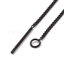 Фурнитура для сережек-гвоздиков из нержавеющей стали 304&nbsp;LS-X-STAS-E161-07EB