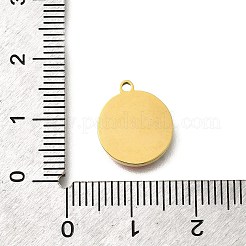 Breloques d'émail en laiton&nbsp;LS-STAS-Q347-12G-1