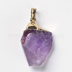 Подвески из натурального аметиста &nbsp;G-F299-02