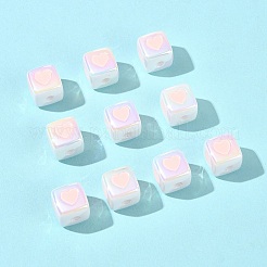 10 шт. непрозрачные акриловые эмалевые бусины ACRC-FS0001-02G