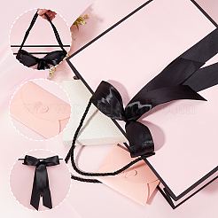 2 шт. прямоугольные бумажные подарочные пакеты с ручками для хранения и лентами ABAG-SP0001-05F