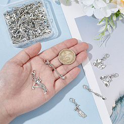 48 шт. 6 стиля подвески из сплава на тему гольфа&nbsp;HJEW-HY00055