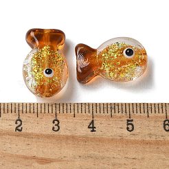 Perles de poisson en verre soufflé faites à la main&nbsp;FOIL-Z001-01I