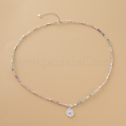 925 подвеска в форме сердца из стерлингового серебра с натуральным флюоритом&nbsp;XE9722