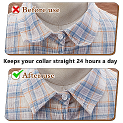 Наклейка для формирования воротника рубашки из ПВХ&nbsp;FIND-WH0441-43