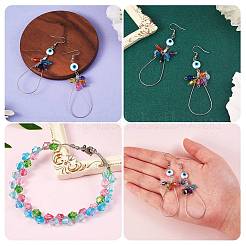 1800pcs 10 couleurs brins de perles de verre opaques de couleur unie&nbsp;GLAA-SZ0001-84