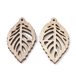 Pendentifs en bois non teint&nbsp;WOOD-T008-38
