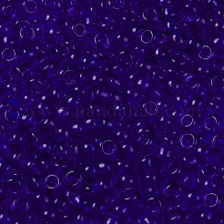 トーホー 8/0ラウンドビーズ  日本製シードビーズ  （透明なコバルト8)個  3mm  穴：1mm  約1111個/50g&nbsp;SEED-XTR08-0008