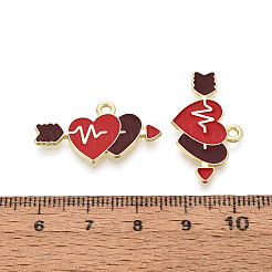 Подвески из сплава с эмалью ко дню святого валентина&nbsp;ENAM-T023-21A