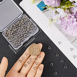 200 шт. 201 нержавеющая сталь разделительные бусины&nbsp;STAS-BBC0004-35