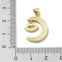 Messing micro pave klare zirkonia anhänger&nbsp;KK-A221-18E-G