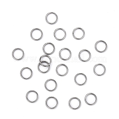 変色しにくい304ステンレススチール製スプリットリング  ダブルループ丸カン  ステンレス鋼色  6x1.2mm  内径約4.8mm  5000個/袋&nbsp;STAS-E010-6x1mm-2