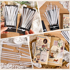 4 пакет 4 стиля пластиковые кружевные декоративные наклейки для животных AJEW-SP0002-77