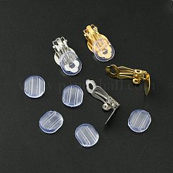 12 шт. 2-х цветная фурнитура для сережек-клипс из нержавеющей стали 304 STAS-FS0001-50