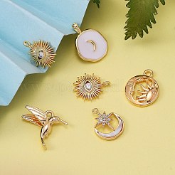 10шт 5 латунные подвески KK-SZ0001-59G