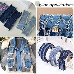 6 Stück 6-farbiges Jeansstoffband&nbsp;DIY-CY0003-63