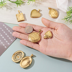 6 шт. 6 подвески-медальоны из нержавеющей стали 316&nbsp;STAS-TA0003-40