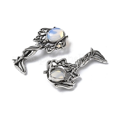 Подвески из латуни и опалита в форме ангела&nbsp;KK-D361-02AS-20