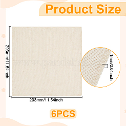 Льняная ткань для вышивки крестом&nbsp;LS-DIY-WH0504-692