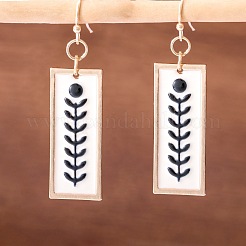 Серьги-подвески из цинкового сплава с эмалью&nbsp;FS-WGB12D1-01