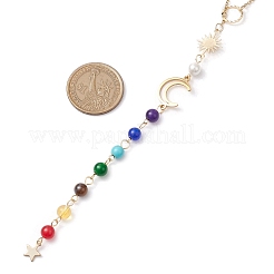 Colliers avec pendentifs chakra en jade malaisien naturel&nbsp;NJEW-JN05046
