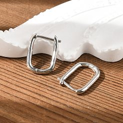 Латунные английском замке Серьги-кольца&nbsp;LS-EJEW-P189-01P