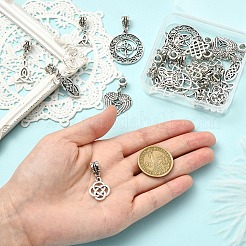 22 Stück 11 Stile europäische Legierungsanhänger&nbsp;PALLOY-YW00226