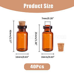 Стеклянная бутылка CON-WH0099-27