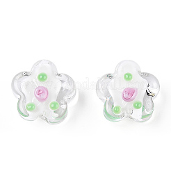 Ручной работы ухабистым Шарики Lampwork LAMP-N024-04