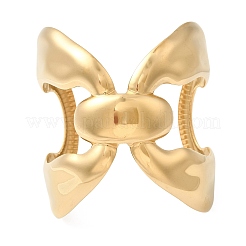 Brazaletes abiertos de acero inoxidable 304 para mujer&nbsp;LS-BJEW-K264-03G