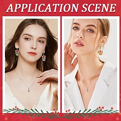 DIY-Set zur Herstellung von Weihnachtsohrringen mit Rentiermotiv&nbsp;DIY-YW0017-80