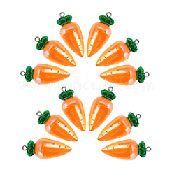 12 шт. подвески из смолы цвета моркови AB&nbsp;RESI-PH0002-47