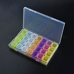 Прямоугольные полипропиленовые (полипропиленовые) контейнеры для хранения бусинок CON-N012-09B