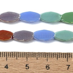 Стеклянные бусины с гальваническим покрытием &nbsp;EGLA-C004-03