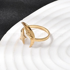 Открытые кольца манжеты из нержавеющей стали 304&nbsp;RJEW-H265-03G