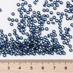 MIYUKIラウンドロカイユビーズ  日本製シードビーズ  （rr1445)染色銀裏地ブルージルコン  8/0  3mm  穴：1mm  約422~455PCS /ボトル  10 G /ボトル&nbsp;SEED-JP0009-RR1445